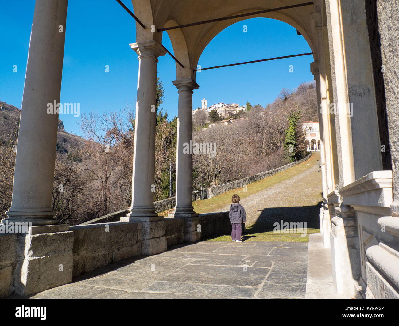 Kapelle der heiligen Berg von Varese, UNESCO-Kulturerbe der Menschheit Stockfoto