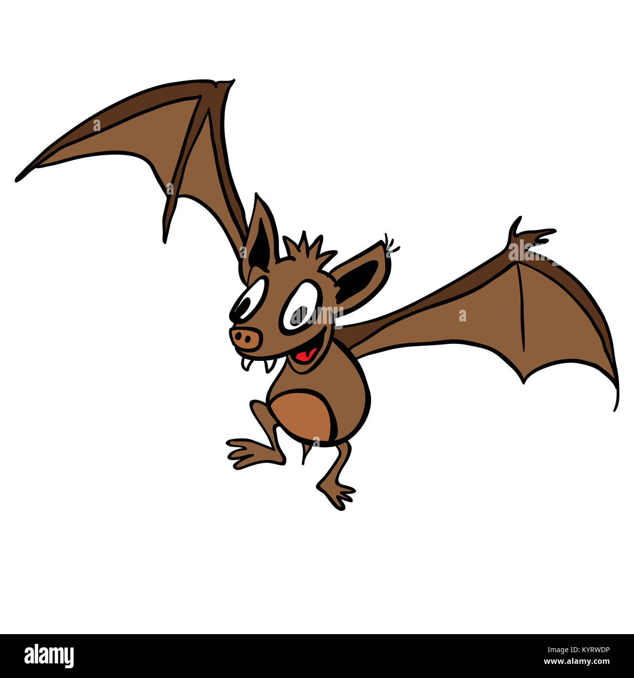 Bat Cartoon Stockfoto