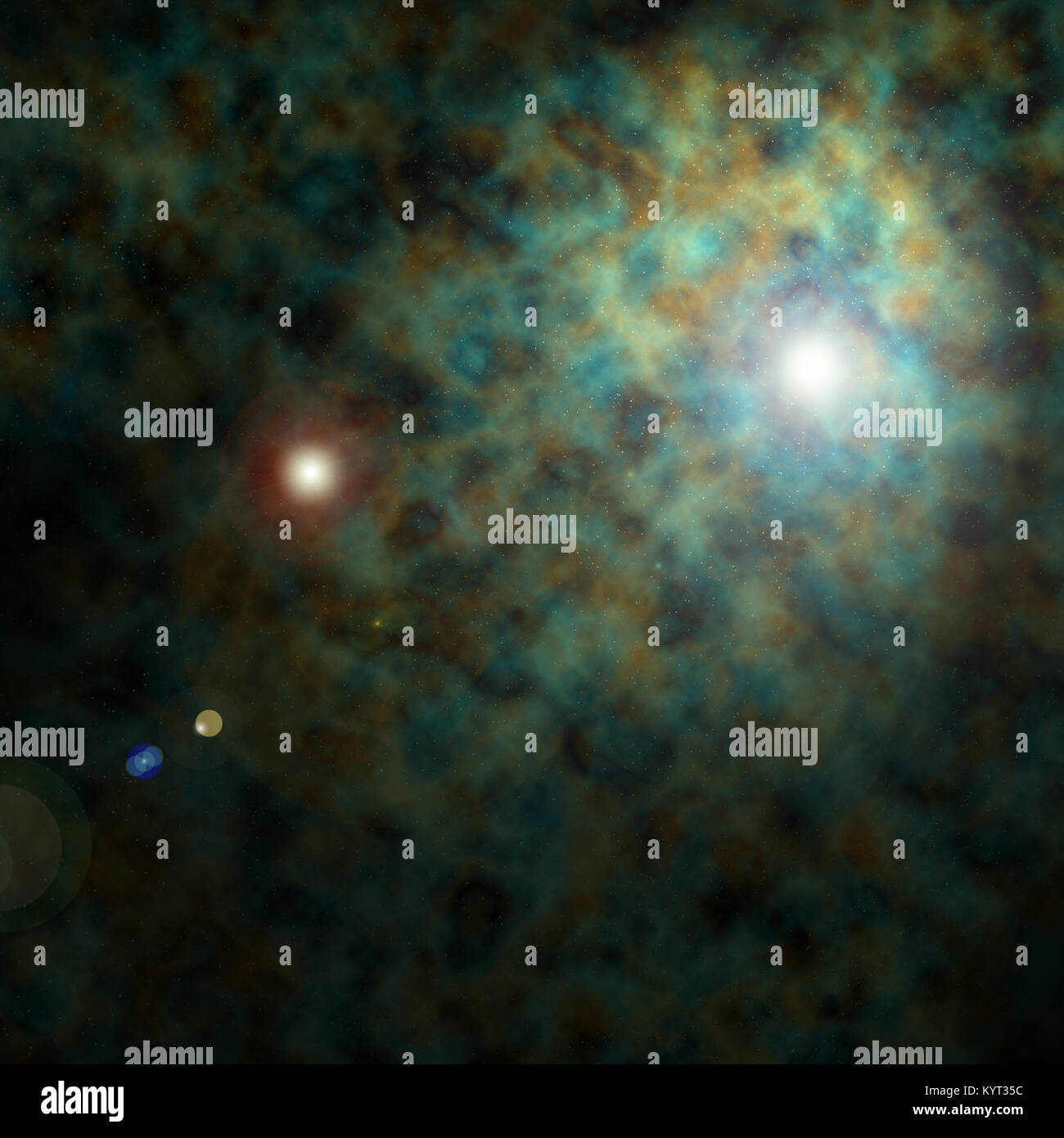 Schöne abstrakte kosmischen Hintergrund mit Sternen. Design Element Stockfoto