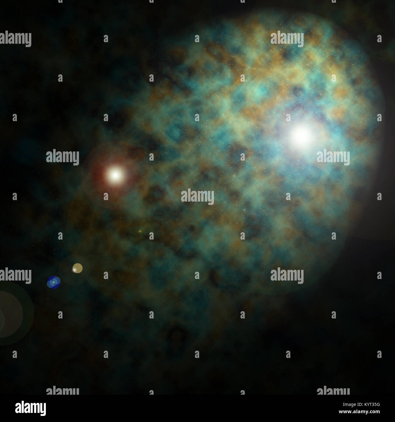 Schöne abstrakte kosmischen Hintergrund mit Sternen. Design Element Stockfoto