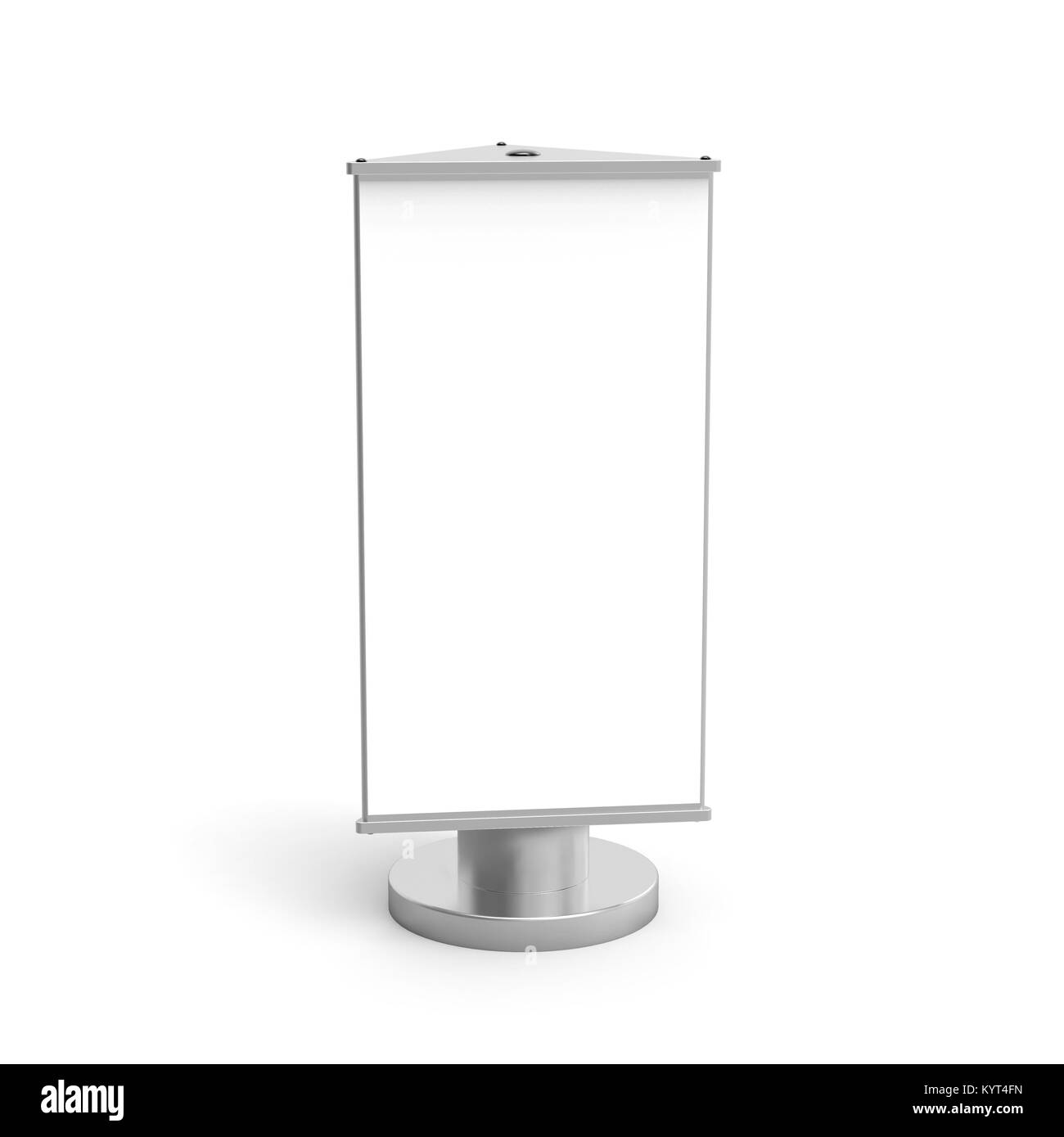 Dreieck lightbox Mockup, 3D-rendering Schild Vorlage für Werbung verwendet. Stockfoto Dreieck lightbox Mockup, 3D-rendering Schild Vorlage für Werbung verwendet. Stockfoto