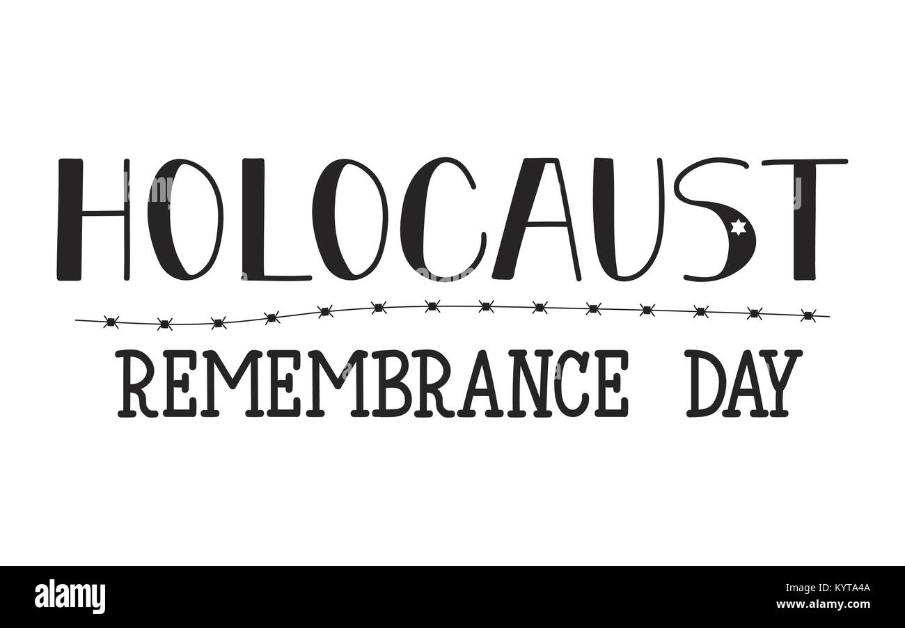 Holocaust Gedenktag. Januar 27. Vector Illustration Stock Vektor