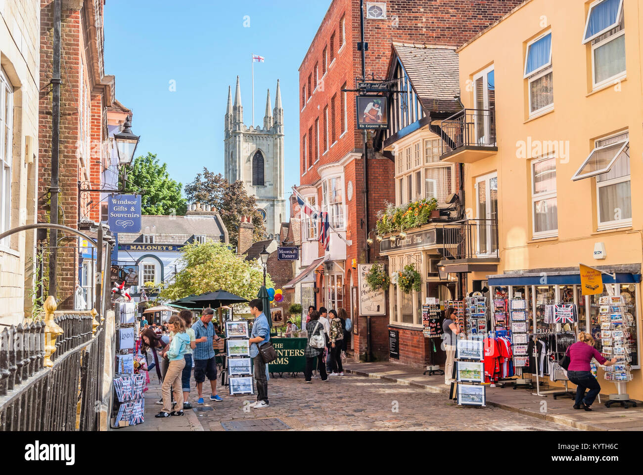 Historisches Stadtzentrum von Windsor, Berkshire, England Stockfoto