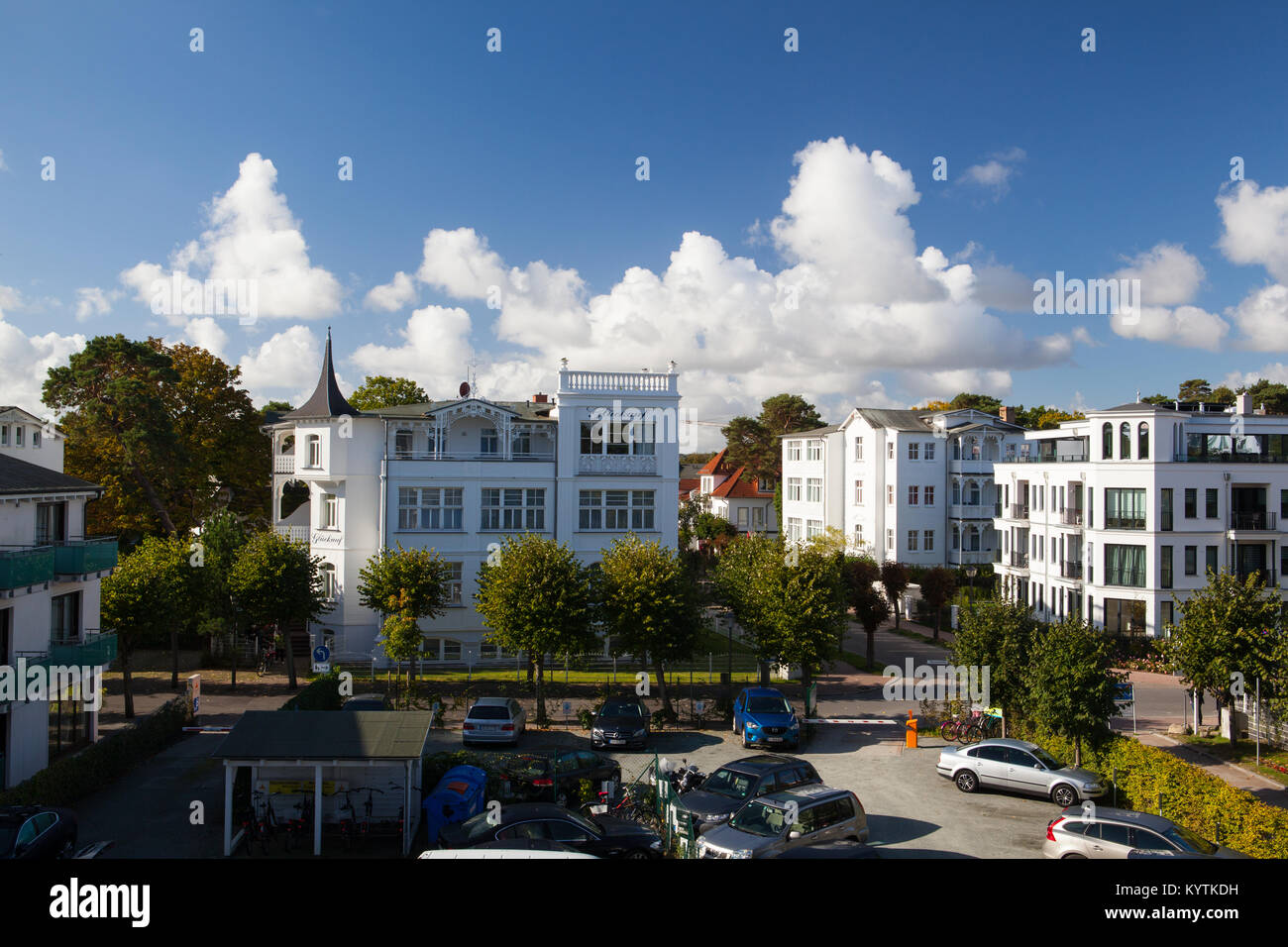 Insel Rügen, Deutschland: 26. September 2015: Morgen in Binz, Insel Rügen, Deutschland. Binz ist das größte Seebad auf der Insel Rügen Stockfoto