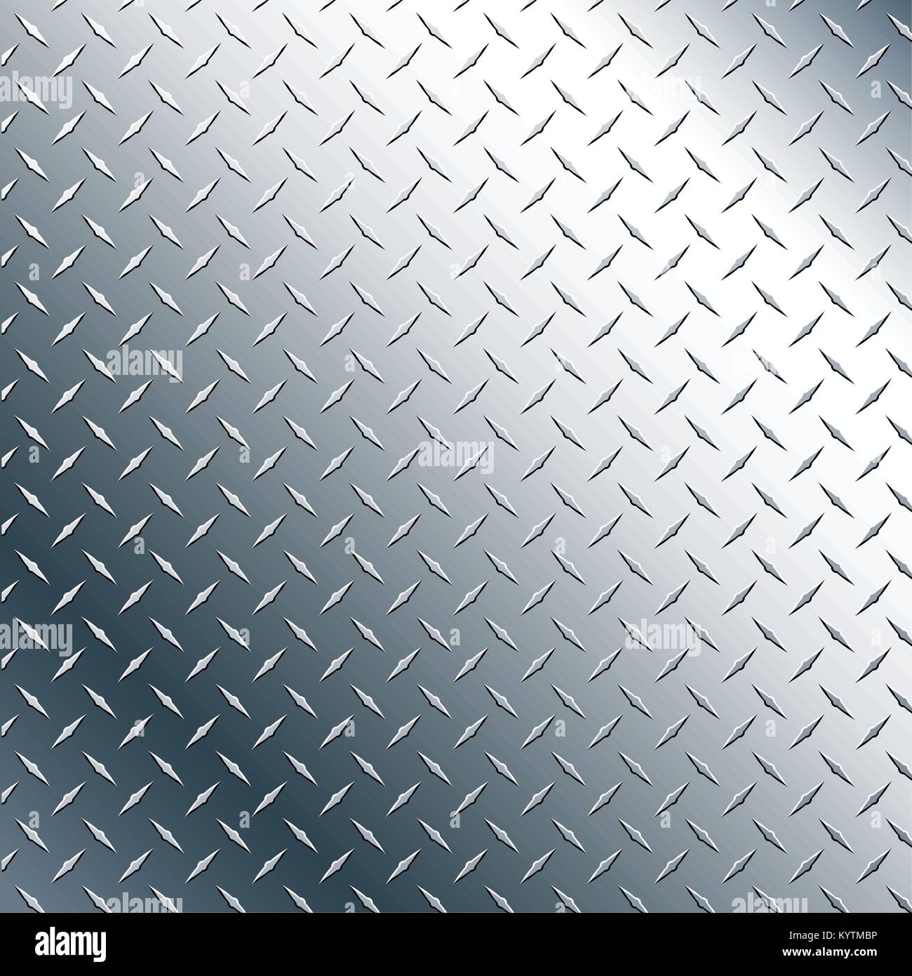 Chrom Diamond Plate realistische Vector Graphic Illustration Stock Vektor