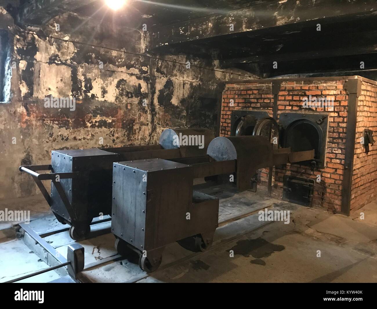 Die Öfen der Krematorien in Auschwitz 1 Kz Stockfoto