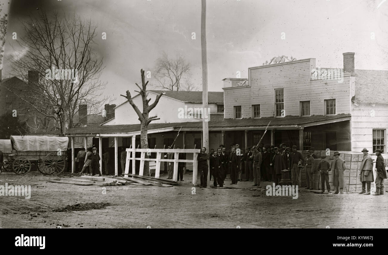 Washington, D.C. Staff, buildings, and wagons of the Medical Department Stockfoto