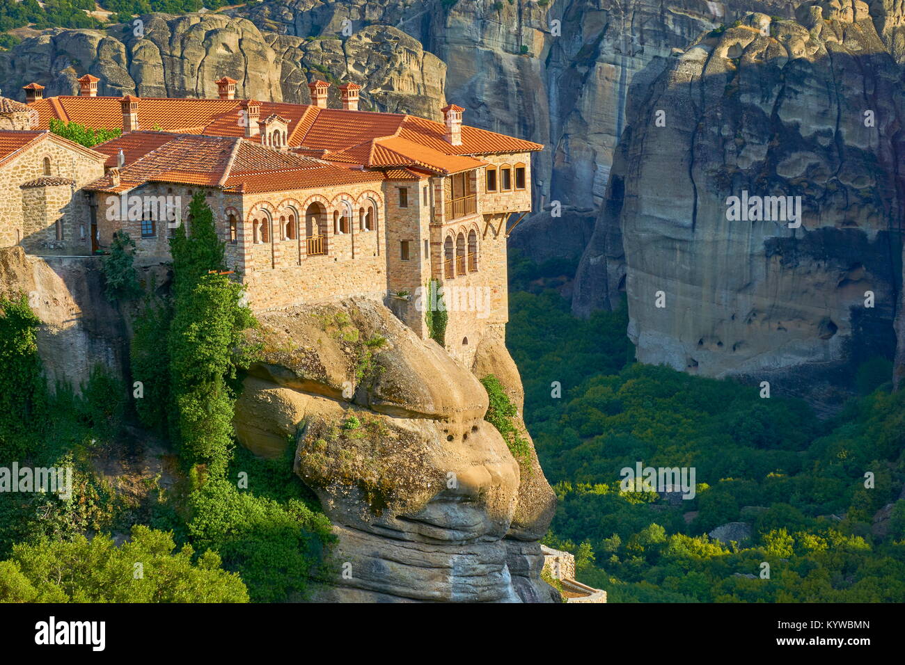 Griechenland - Meteora Kloster Varlaam Stockfoto