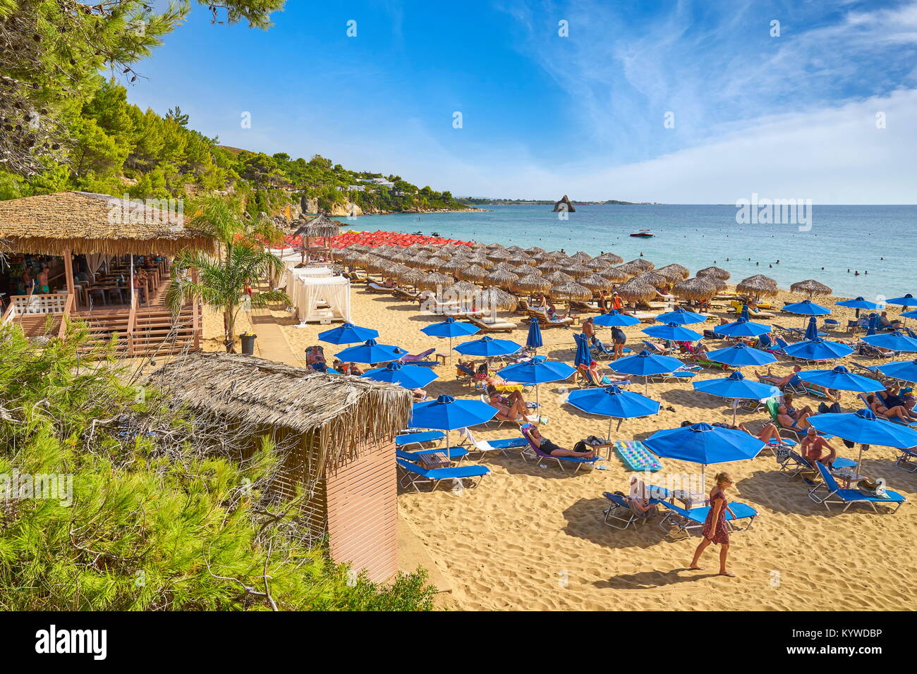 Gialos Beach in der Nähe von Agrostoli, Kefalonia, Griechenland Stockfoto