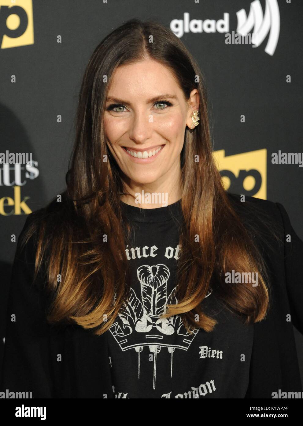 Los Angeles, CA, USA. 16 Jan, 2018. Sarah Levy in der Ankunftshalle für Pop und GLAAD vorhanden SCHITT'S CREEK Season 4 Premiere ArcLight Hollywood, Los Angeles, CA 16. Januar 2018. Credit: Dee Cercone/Everett Collection/Alamy leben Nachrichten Stockfoto