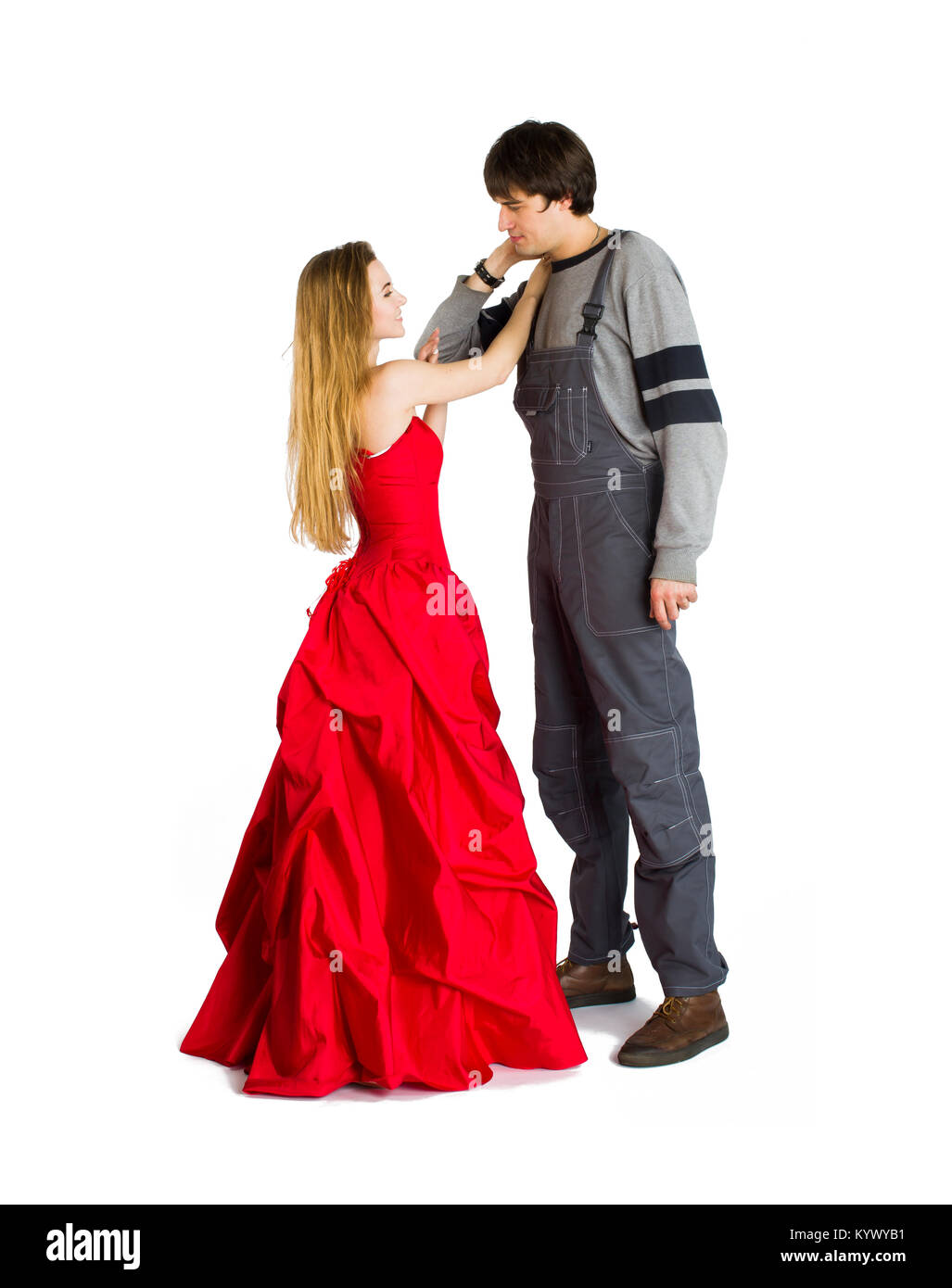 Konzept der mesalliance und ungleiche übereinstimmen. Stockfoto