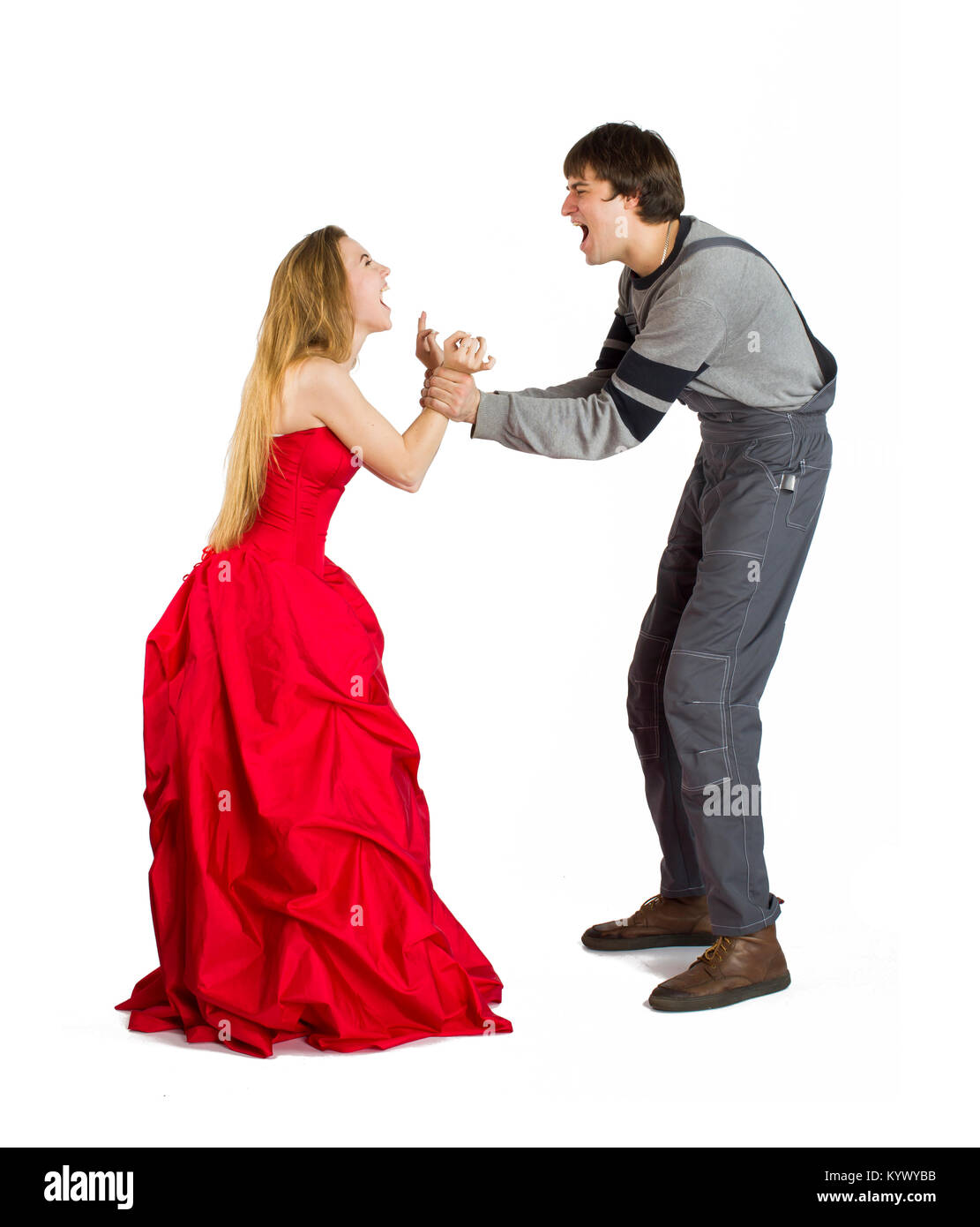 Konzept der mesalliance und ungleiche übereinstimmen. Stockfoto