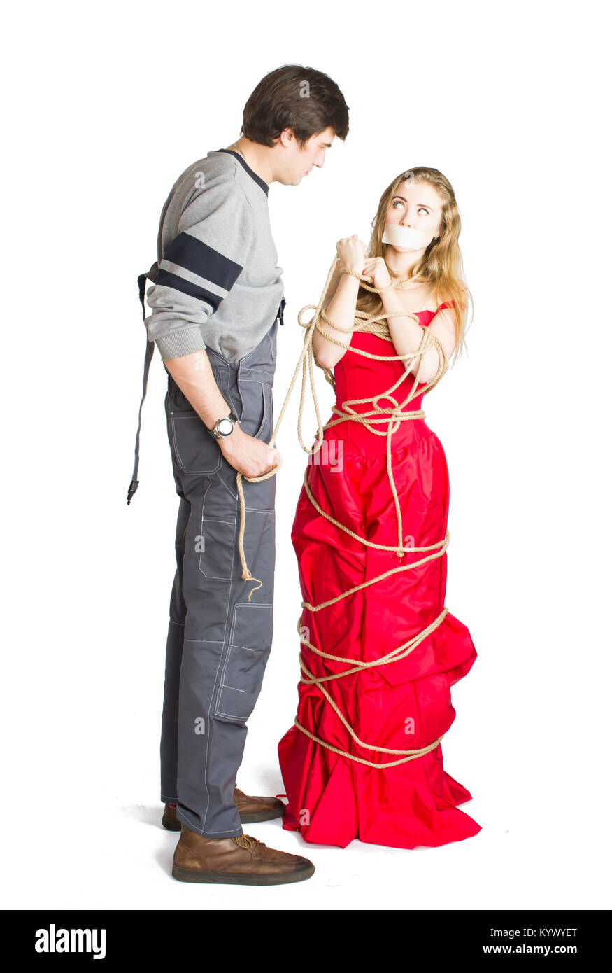 Konzept der mesalliance und ungleiche übereinstimmen. Stockfoto