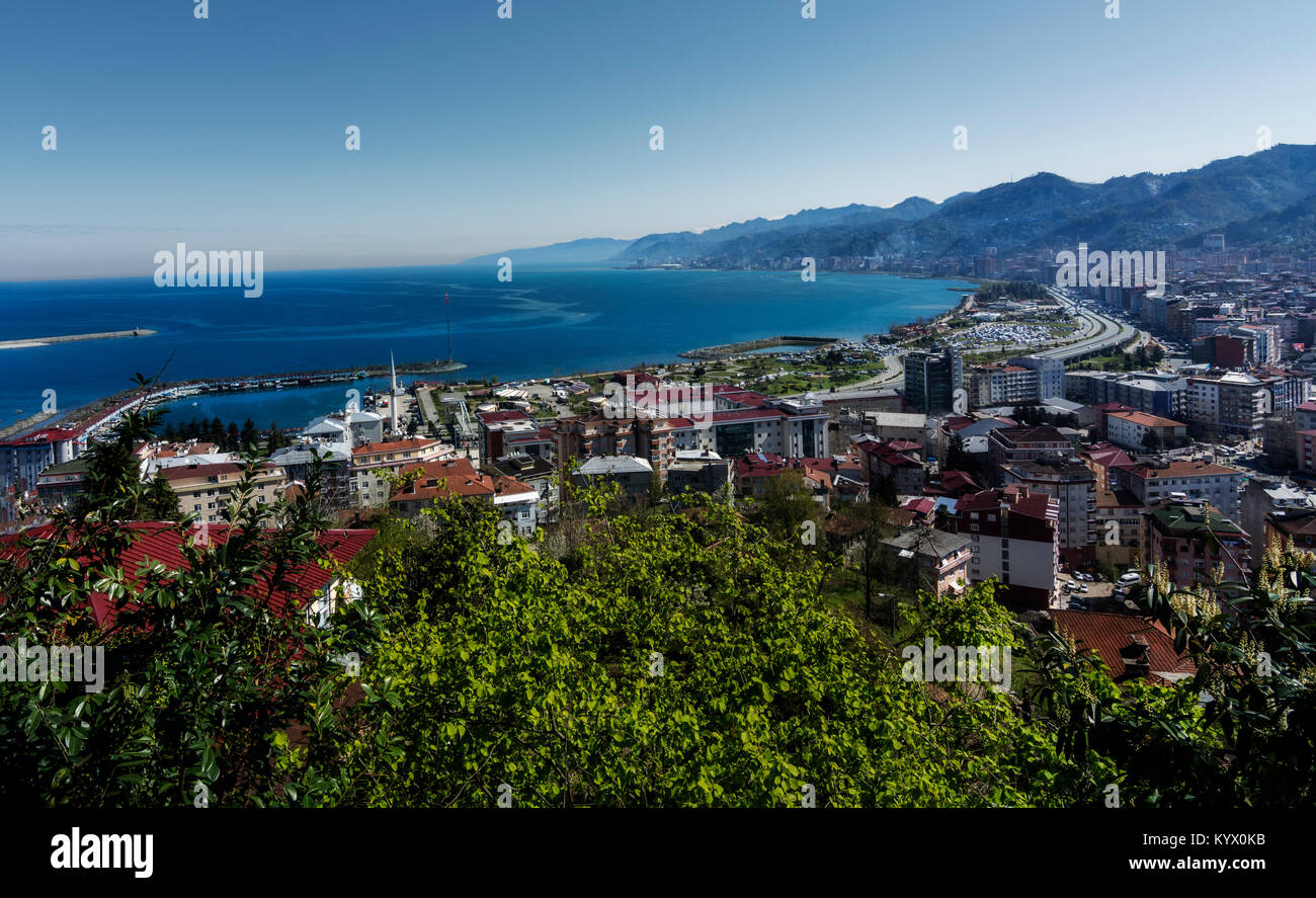 Rize Stadtzentrum anzeigen Stockfoto