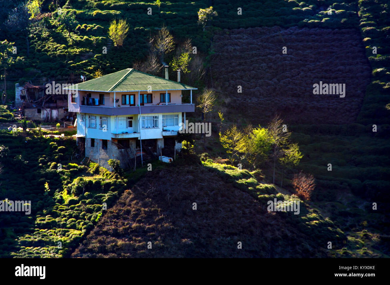 Dorfhaus im Schwarzen Meer Stockfoto