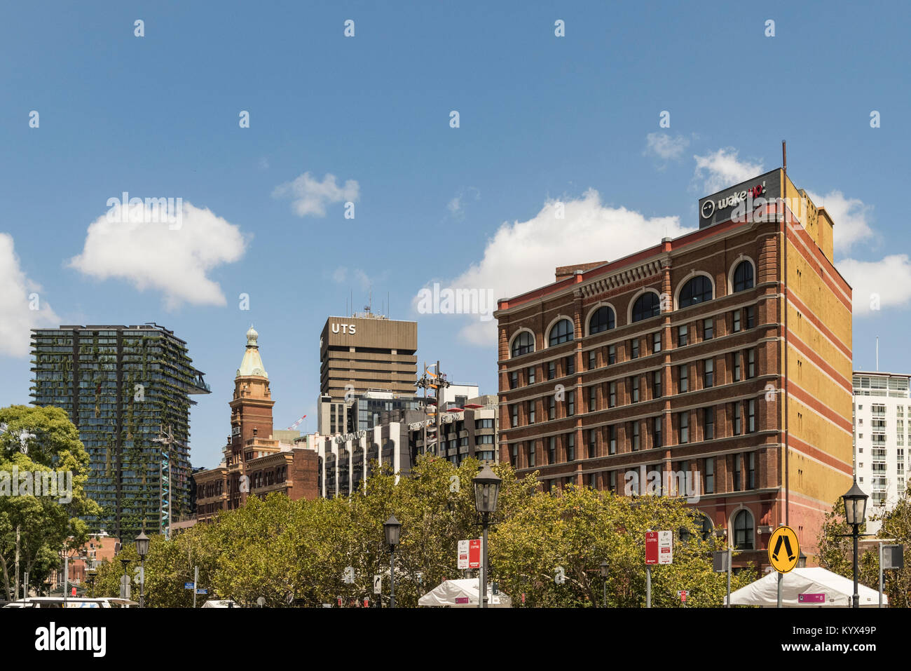 Wake Up! Sydney, UTS, Gebäude W, Central Park Towers Stockfoto