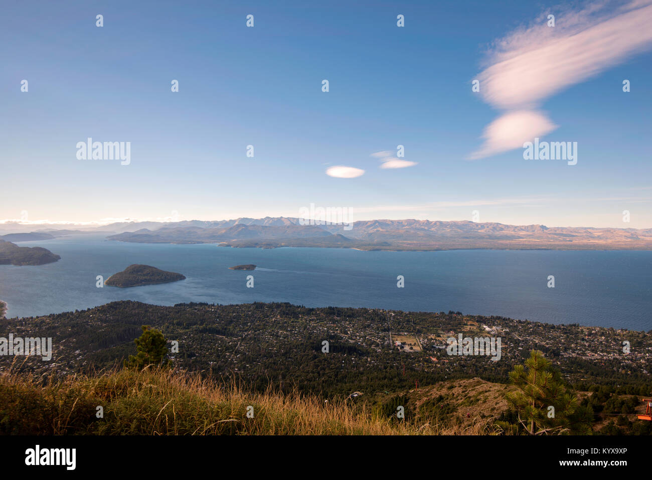 Schöne Landschaft von San Carlos de Bariloche, Argentinien Stockfoto