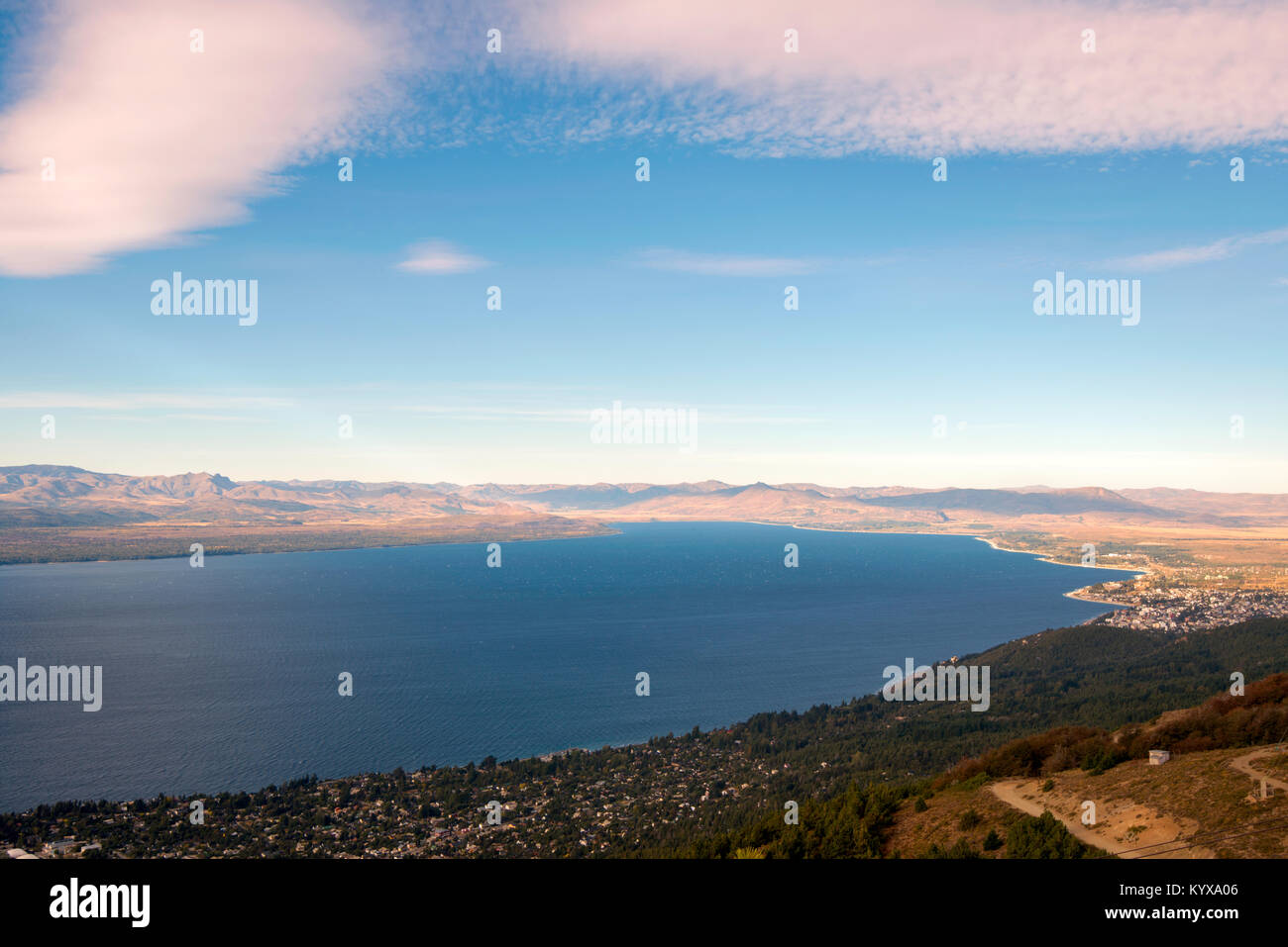 Schöne Landschaft von San Carlos de Bariloche, Argentinien Stockfoto