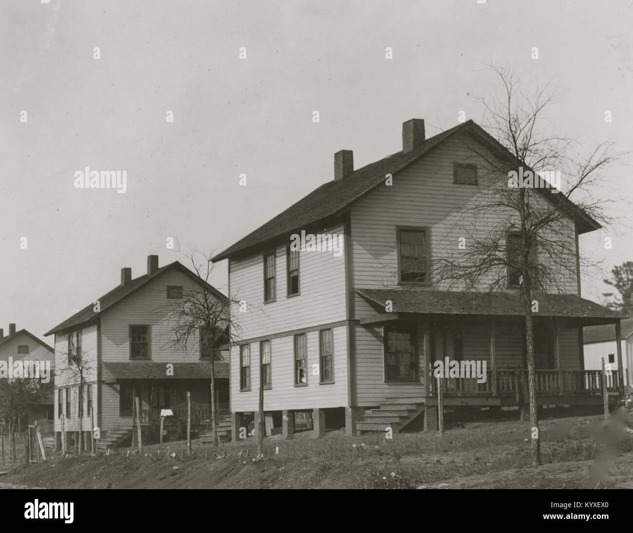 Wohnverhältnisse, Lindale, Ga. Nichts, außer das Kind vernachlässigt. Stockfoto