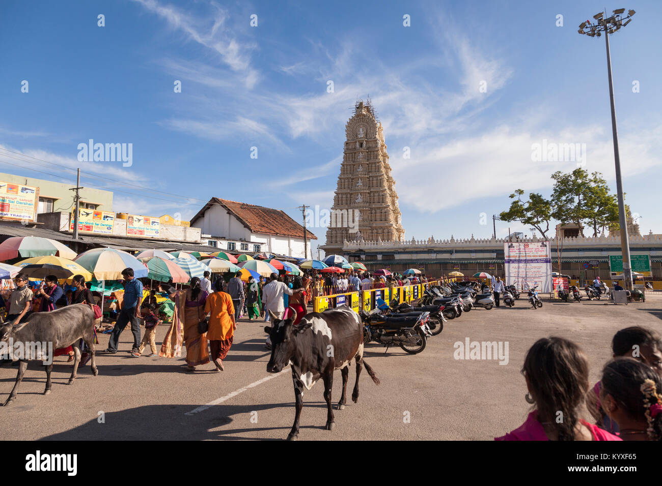 Indien, Karnataka,, Mysore, Chamundi Hills Stockfoto