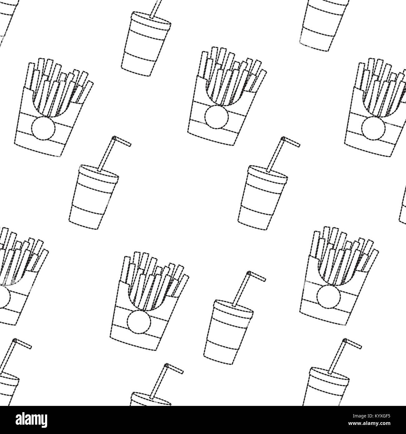 Fast food Hintergrund Stock Vektor