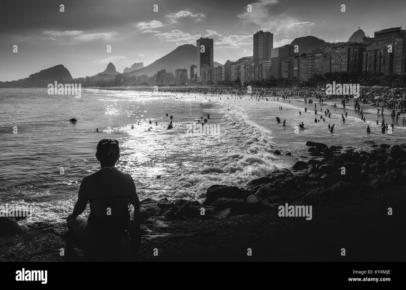 Fine Art Copacabana Rio de Janeiro, Brasilien Stockfoto