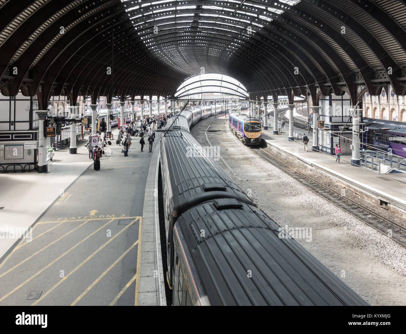 Der Bahnhof York, York, Yorkshire, England. Großbritannien Stockfoto