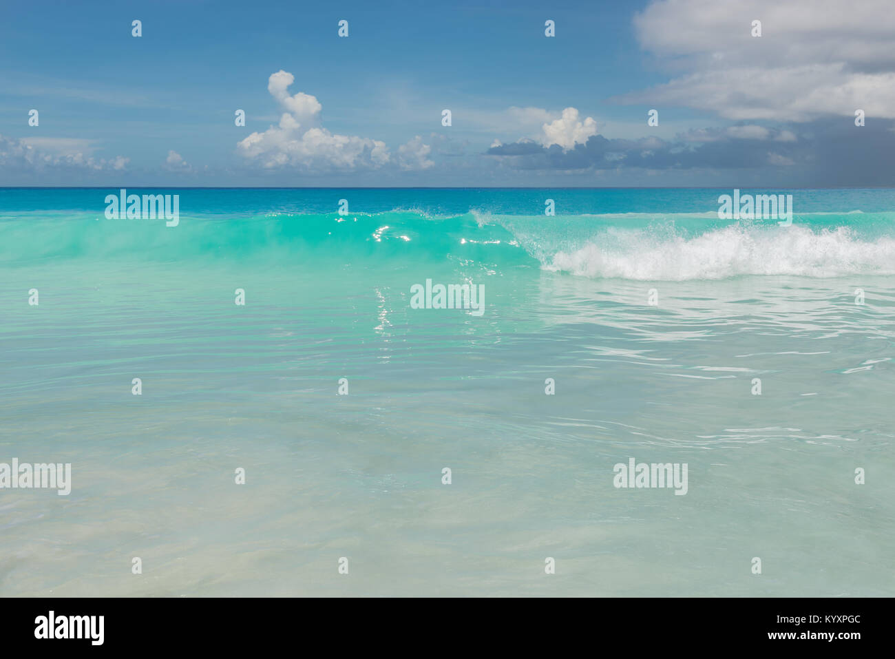 Strand und die tropischen Meer Hintergrund. Sommer und Urlaub Travel Concept. Stockfoto