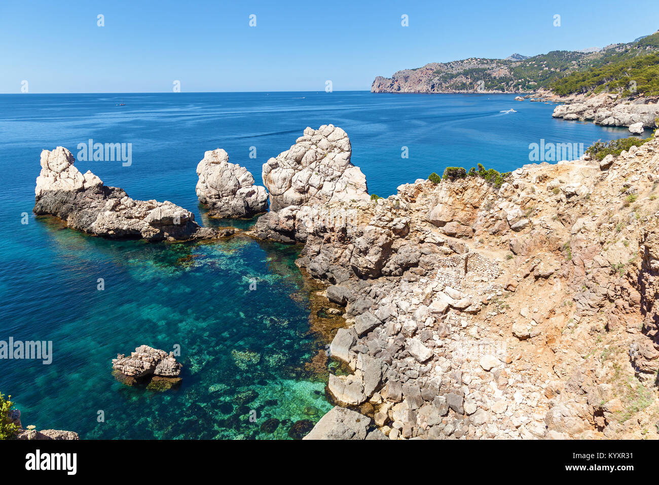 Das Meer in Palma de Mallorca Stockfoto