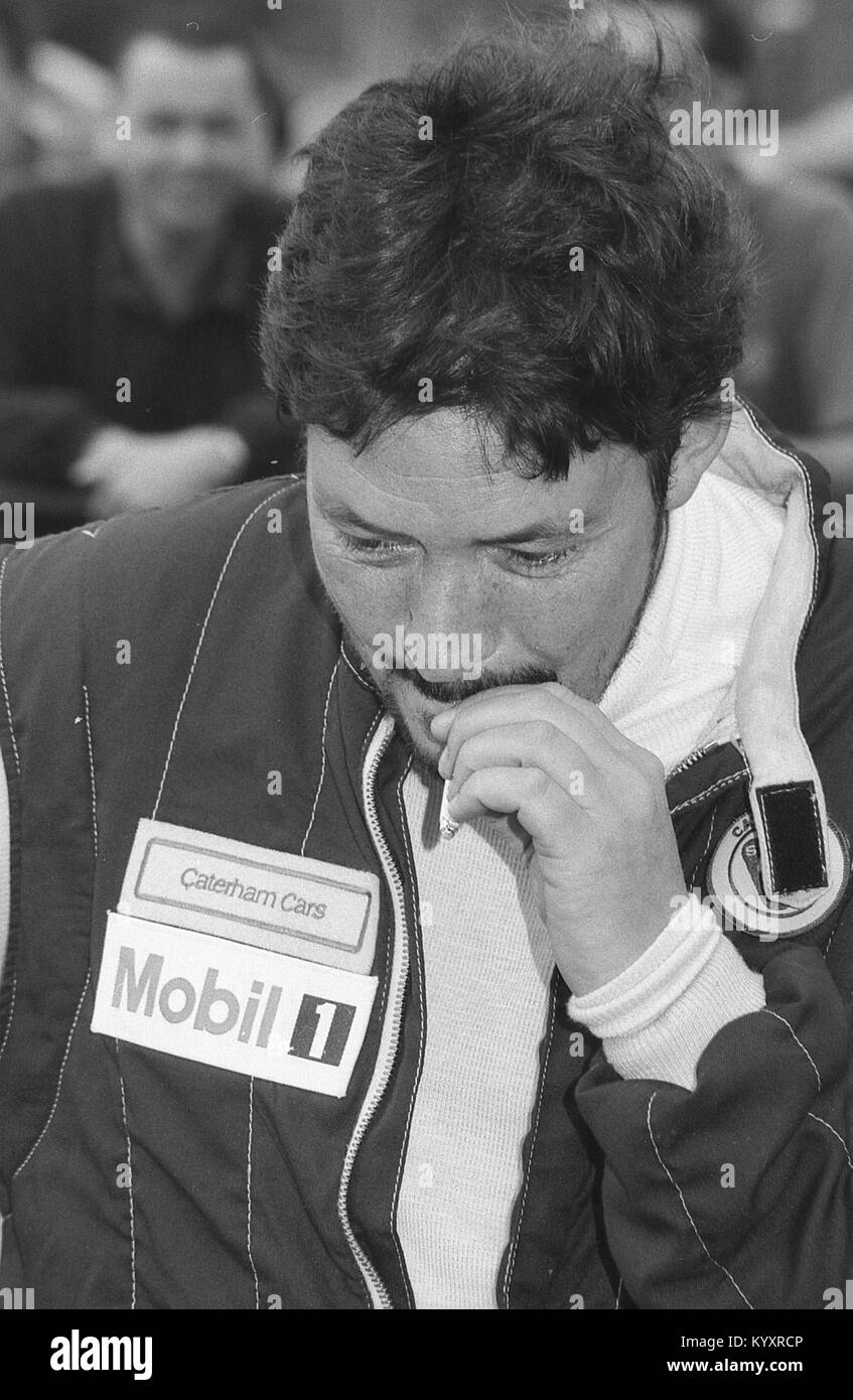 Musiker Chris Rea das Rauchen einer Zigarette Stockfoto