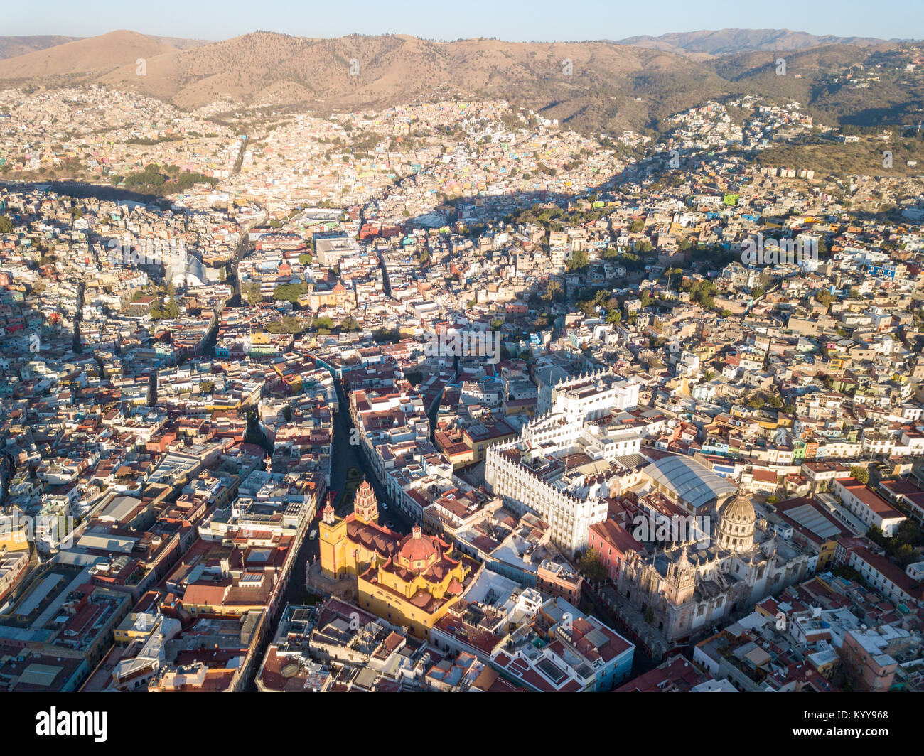 Luftaufnahme von Guanajuato, Mexiko Stockfotografie Alamy
