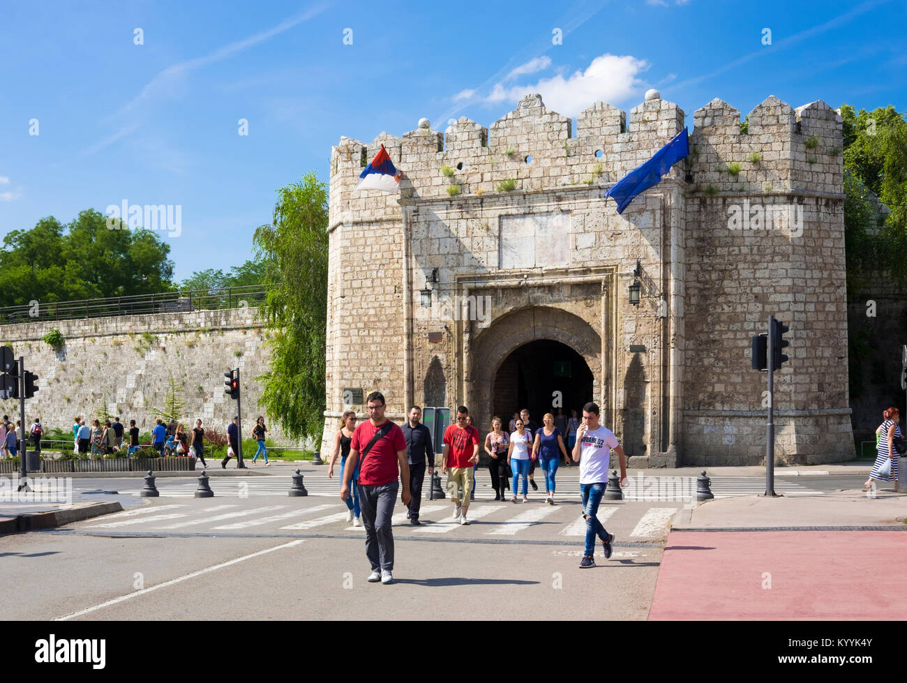 Die Istanbul oder Stambol Tor, der Haupteingang der Festung von Nis, Nis, Serbien, Osteuropa Stockfoto