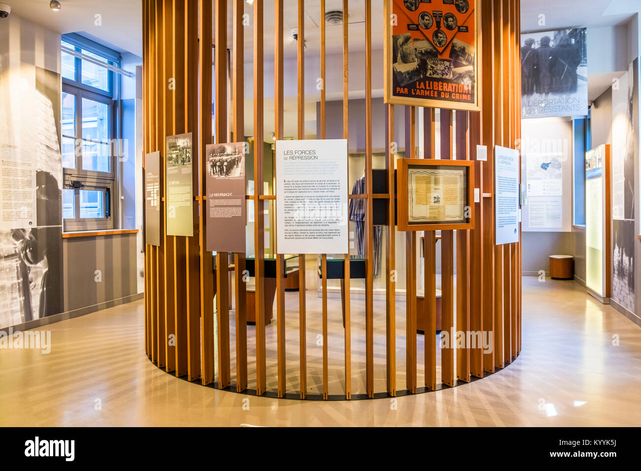 Museum des Widerstandes und der Deportation auch als Widerstand und Deportation History Center in Lyon, Frankreich bekannt Stockfoto