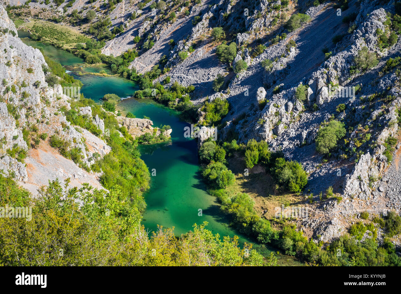 Fluss Zrmanja Kroatien Stockfotografie Alamy