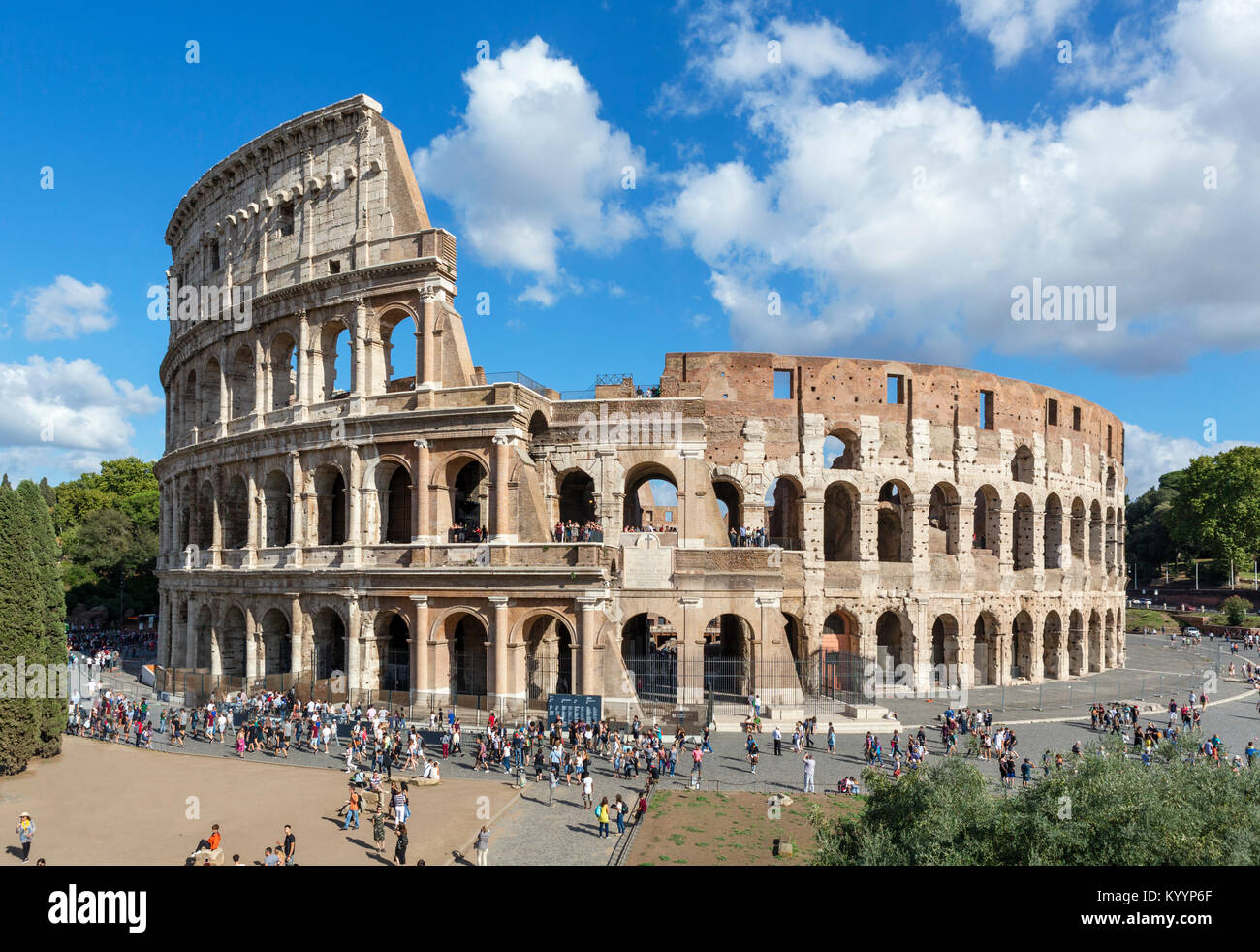 Kolosseum In Rom. Das Römische Kolosseum, Rom, Italien Stockfoto