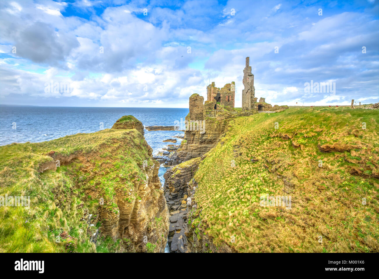 Schloss Sinclair Girnigoe Schottland Stockfoto