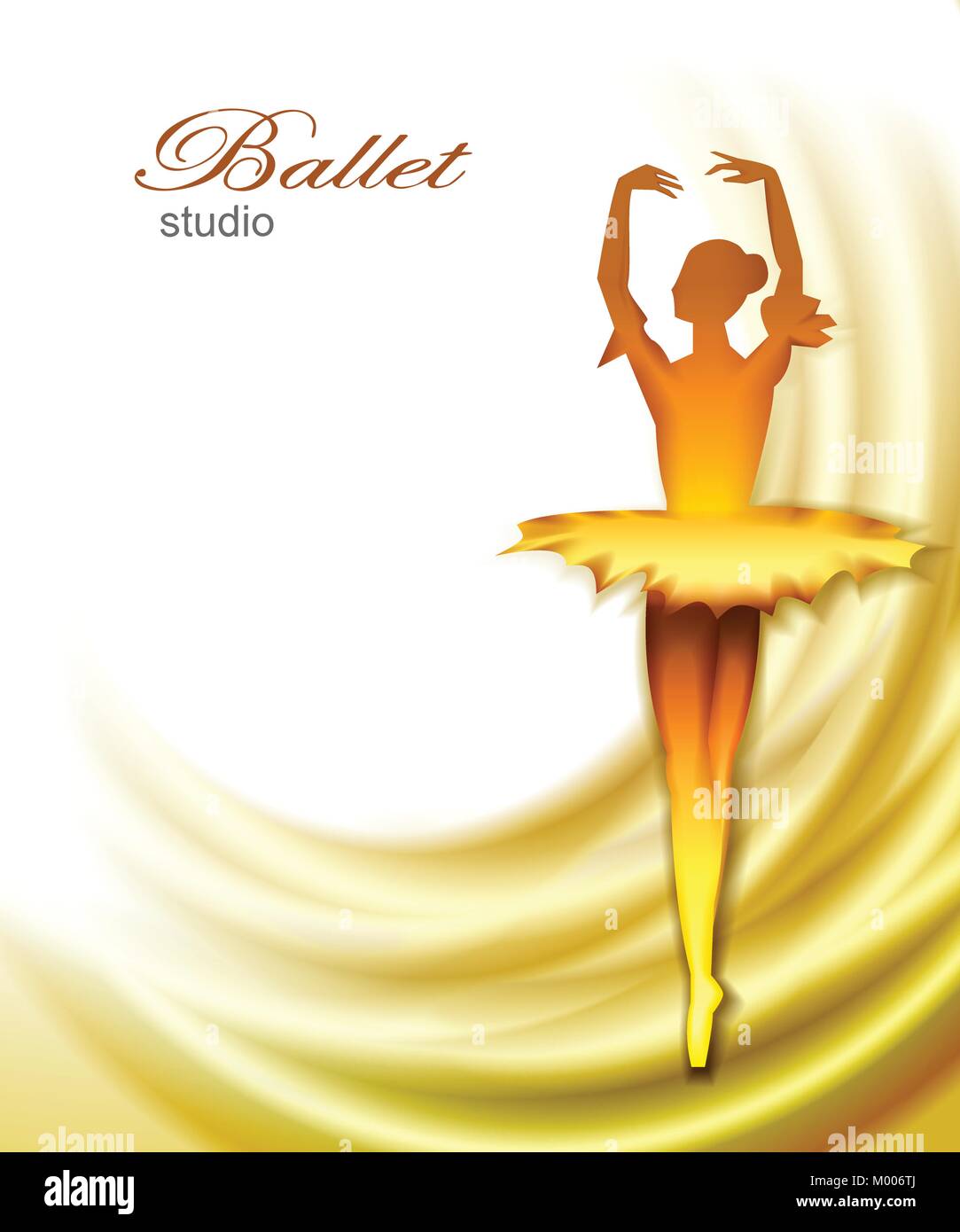 Ballet Dancer Hintergrund Stock Vektor