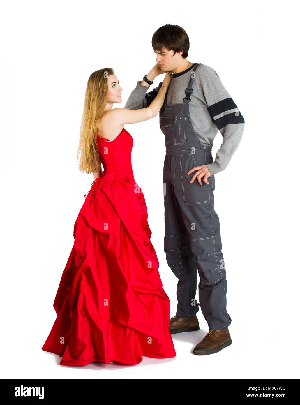 Konzept der mesalliance und ungleiche übereinstimmen. Stockfoto