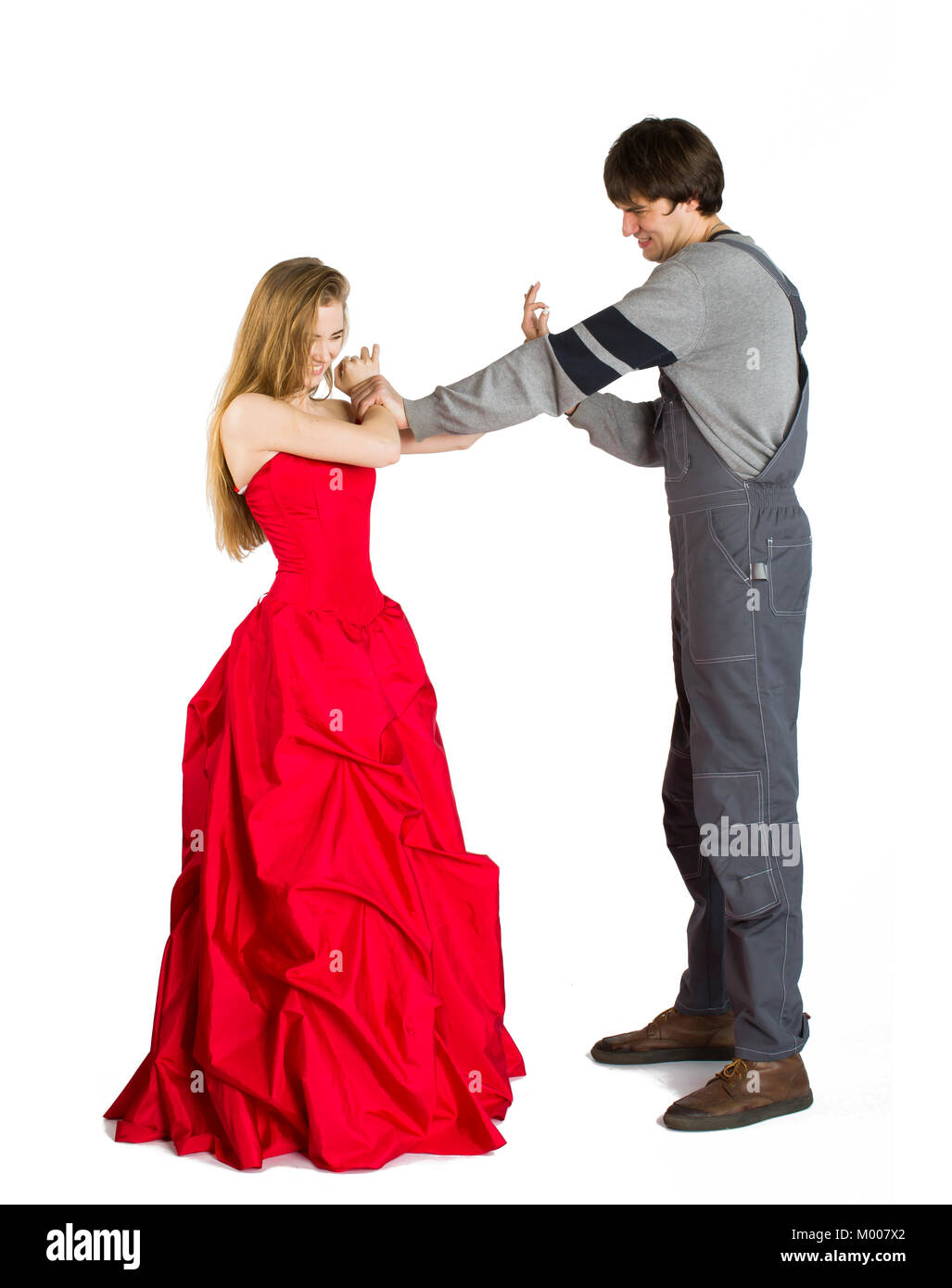 Konzept der mesalliance und ungleiche übereinstimmen. Stockfoto