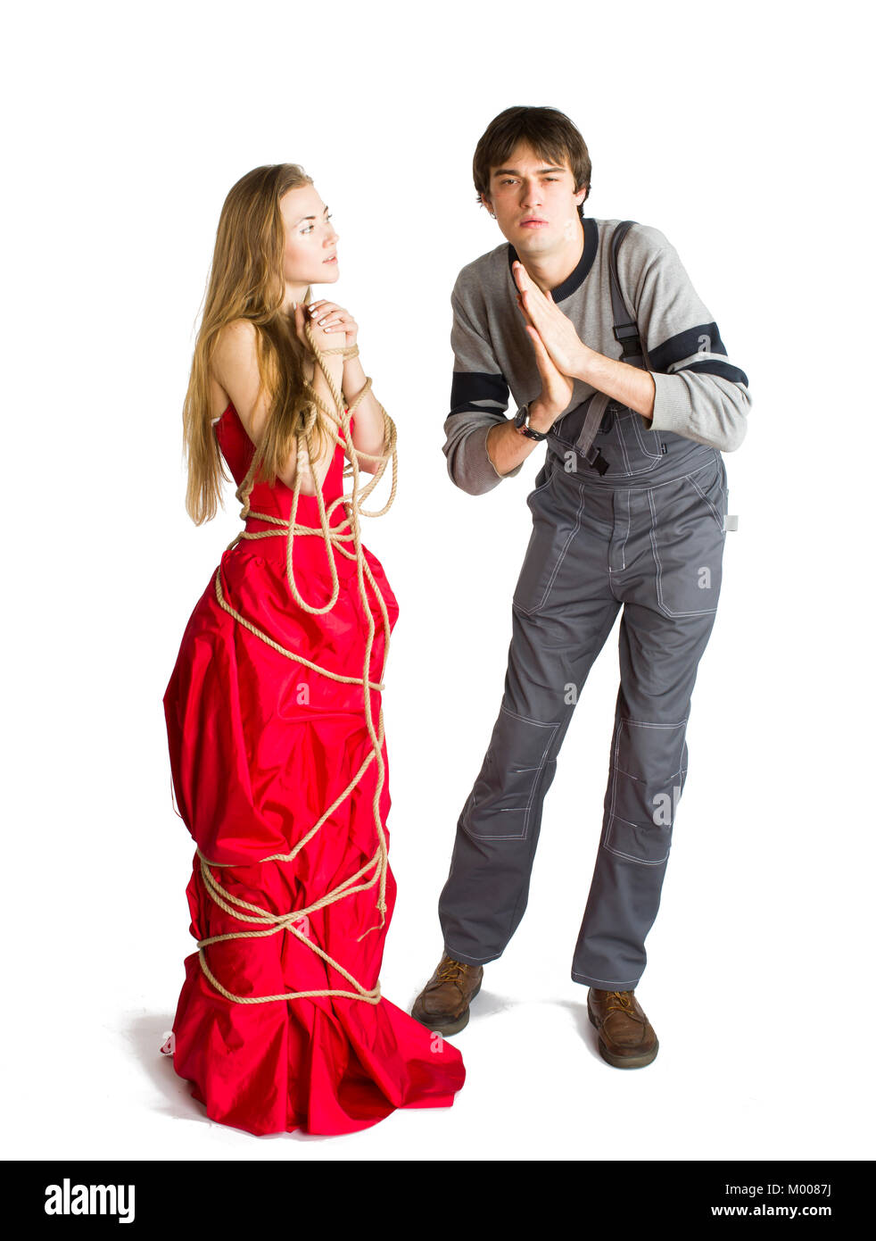 Konzept der mesalliance und ungleiche übereinstimmen. Stockfoto