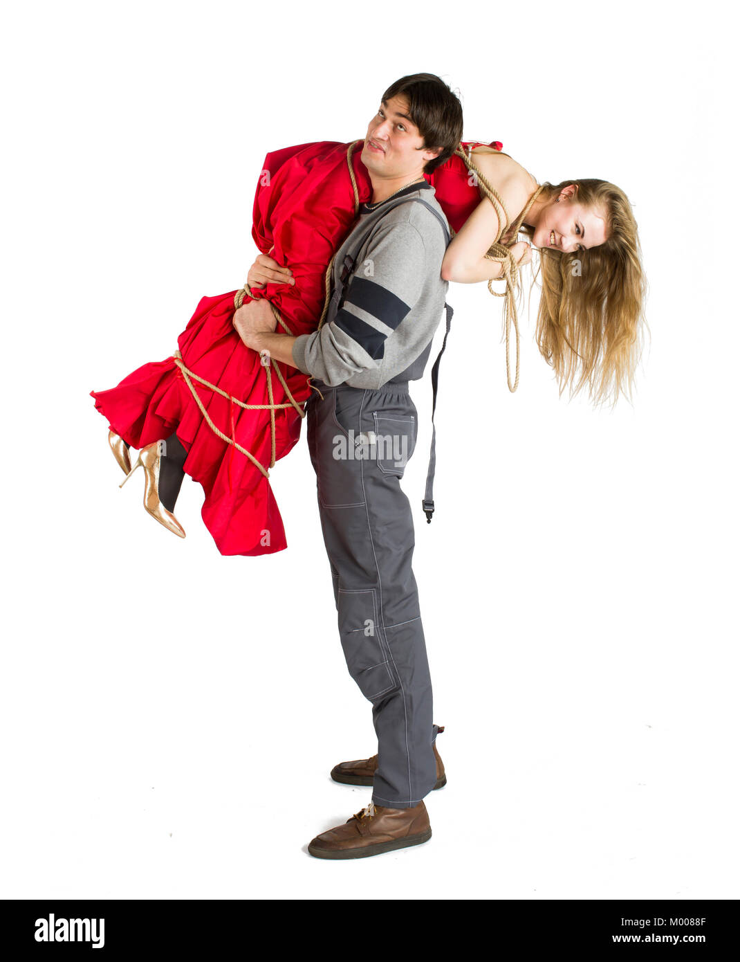 Konzept der mesalliance und ungleiche übereinstimmen. Stockfoto