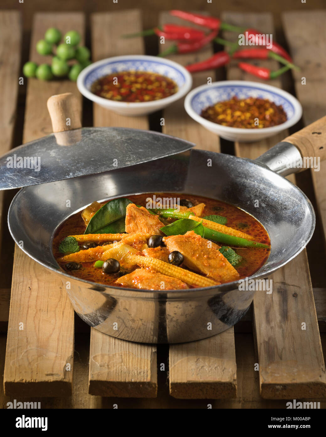 Thailändischen Dschungel curry Thailand Essen Stockfoto