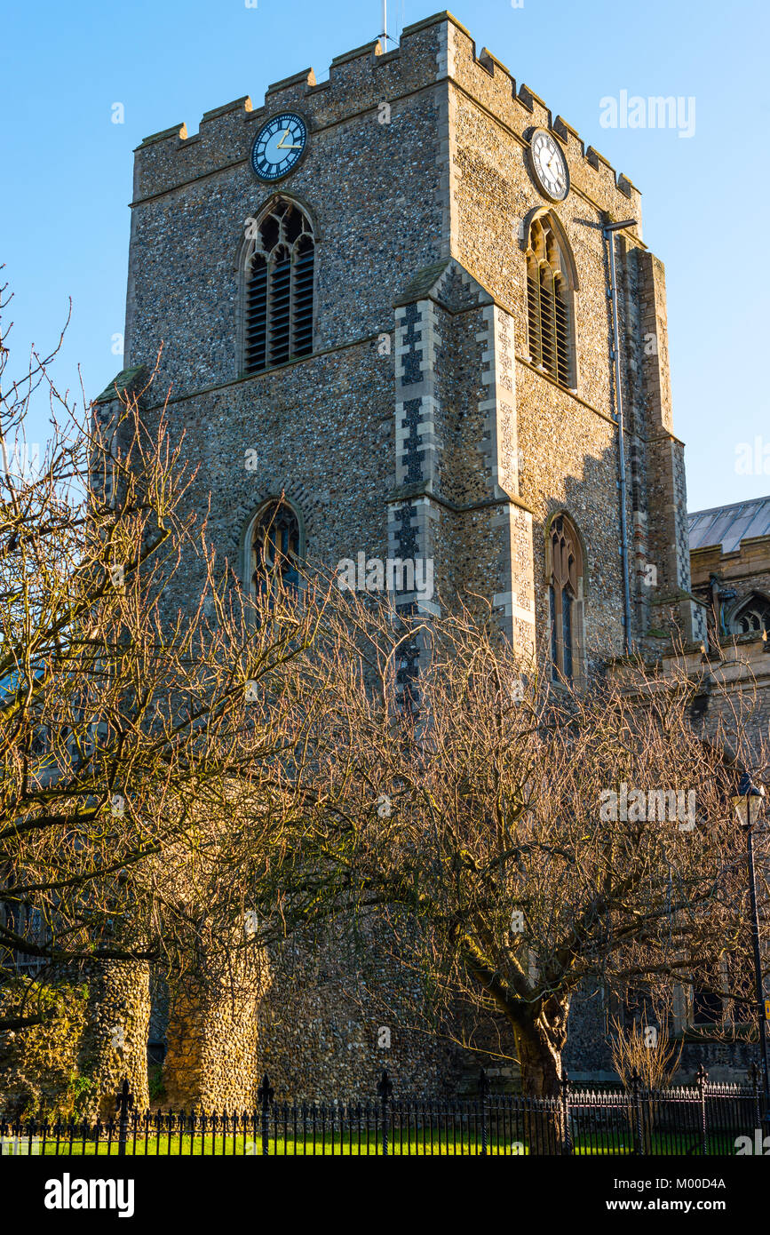 Marienkirche in der Crown Street, Bury St. Edmunds, Suffolk, England Stockfoto