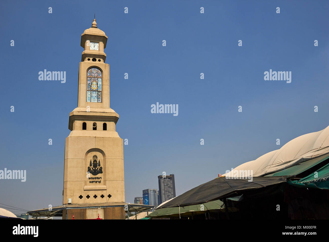 Clock Tower, Chatuchak Market, Bangkok, Thailand Stockfoto