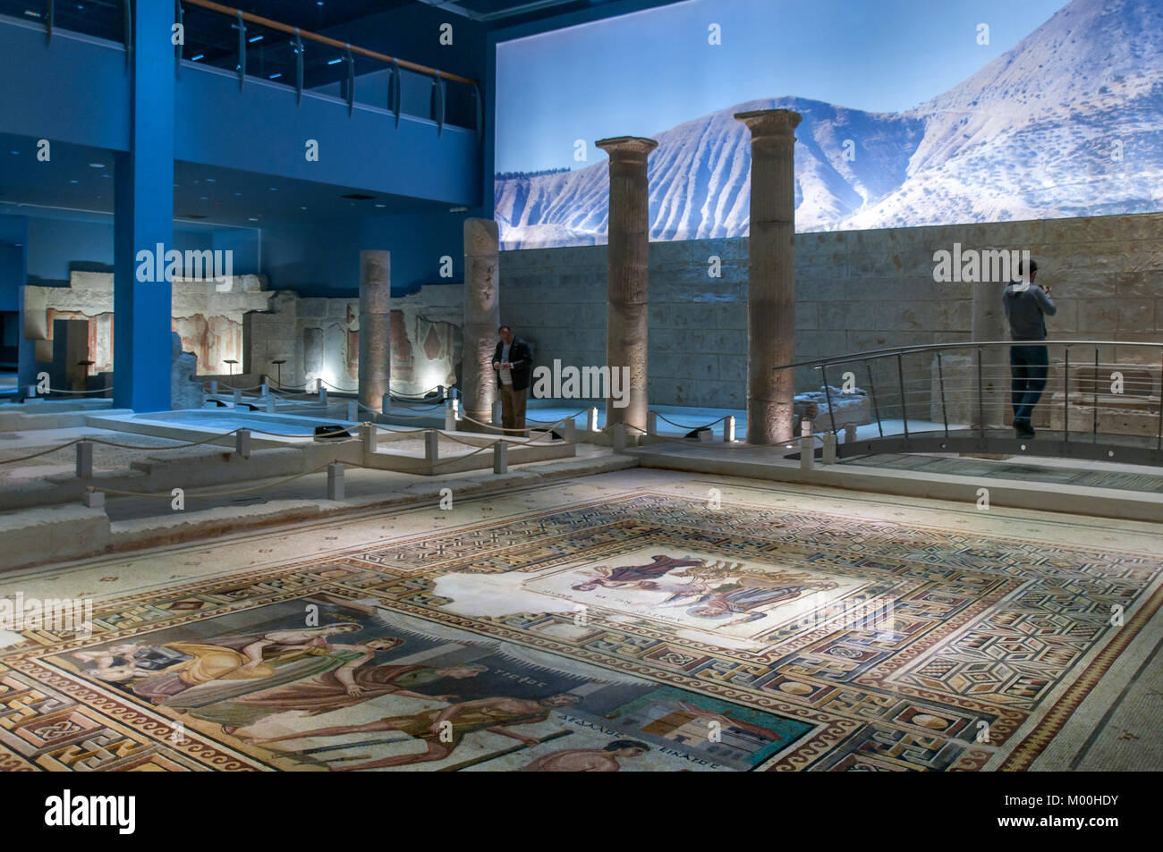 Innenansicht des Gaziantep Das Zeugma Mosaic Museum, Gaziantep, Southeastern Anatolia Region der Türkei Stockfoto