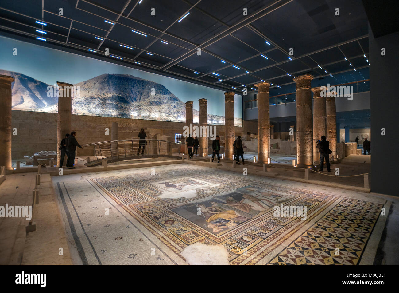 Innenansicht des Gaziantep Das Zeugma Mosaic Museum, Gaziantep, Southeastern Anatolia Region der Türkei Stockfoto