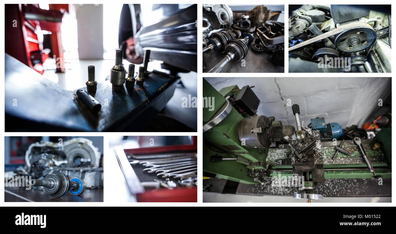 Reparatur Werkzeuge collage Stockfoto