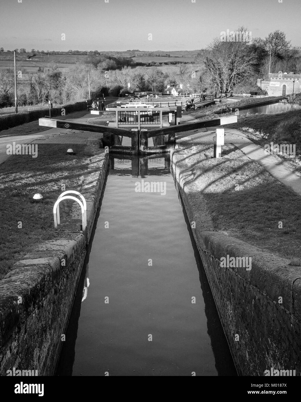 Foxton Locks/Obere Sperre Stockfoto