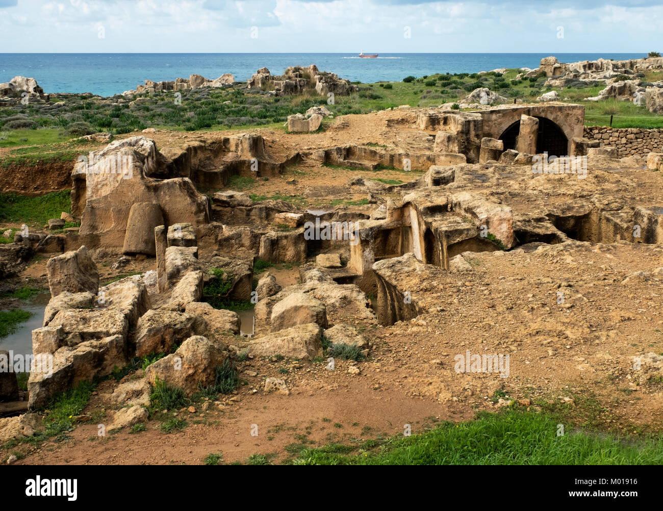 Grab der Könige, einem archäologischen Areal, Kato Paphos, Paphos, Zypern. Stockfoto