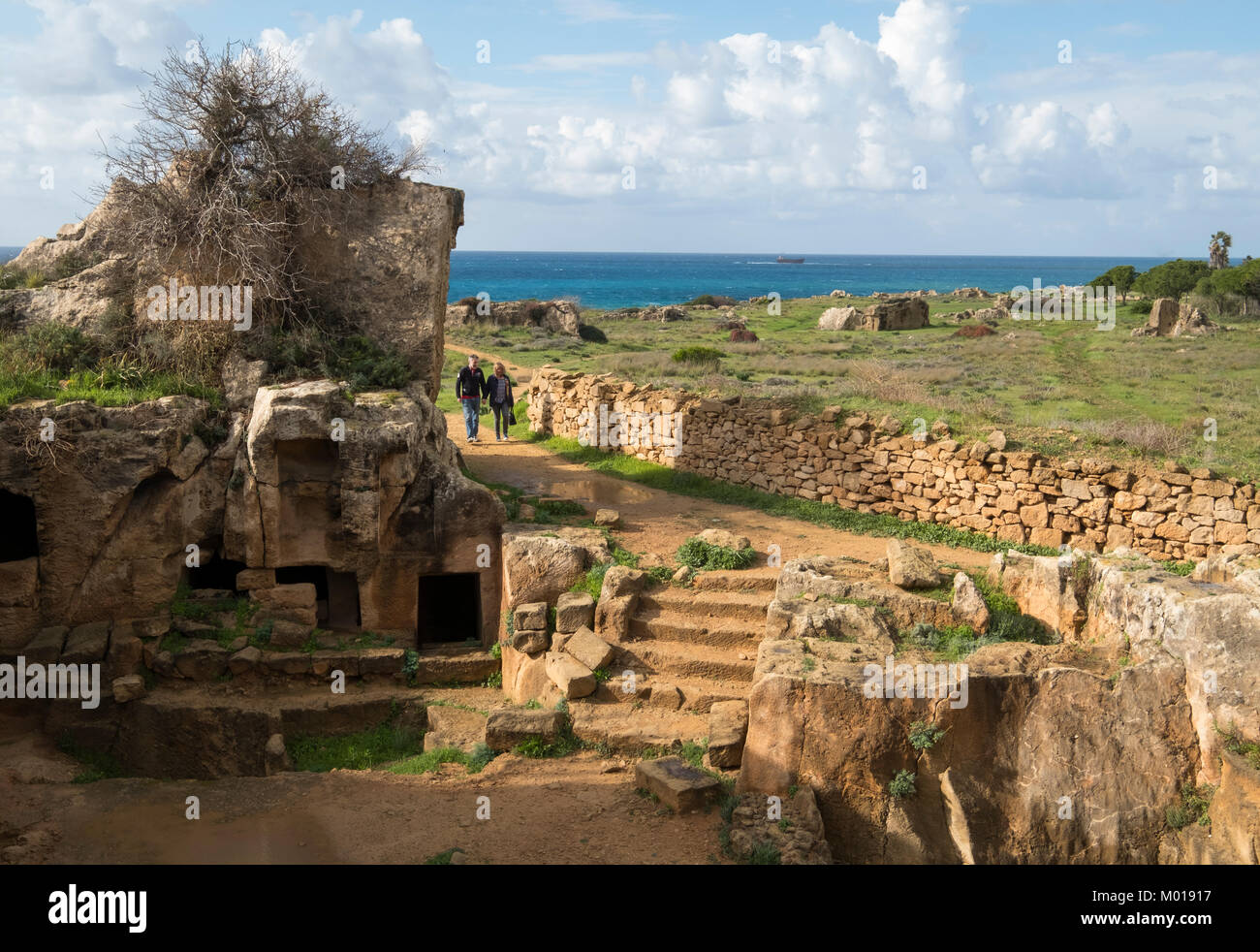 Grab der Könige, einem archäologischen Areal, Kato Paphos, Paphos, Zypern. Stockfoto